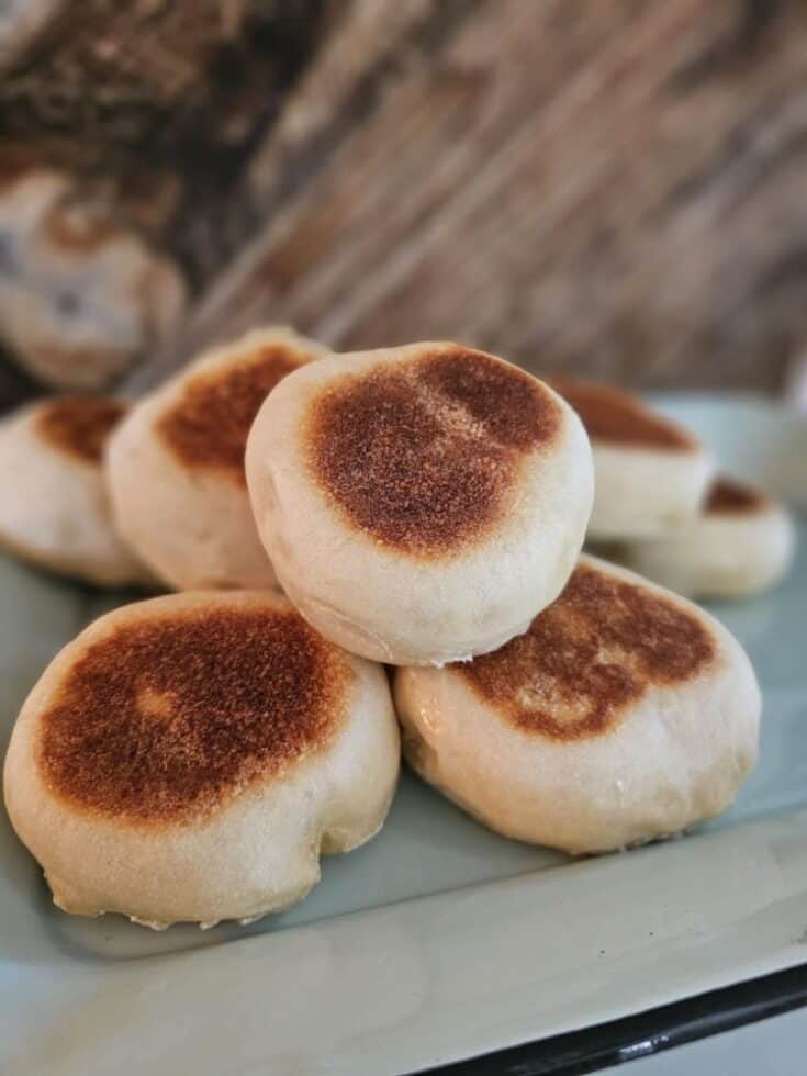 Easy Sourdough English Muffins 