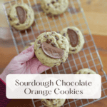 Sourdough discard chocolate orange cookies
